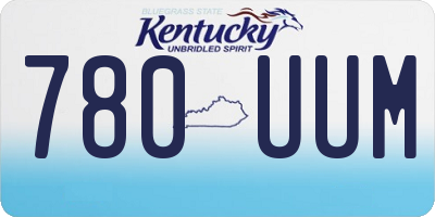 KY license plate 780UUM