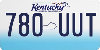 KY license plate 780UUT