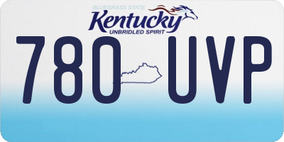 KY license plate 780UVP
