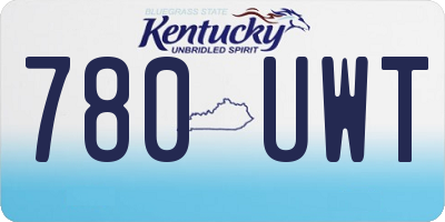 KY license plate 780UWT