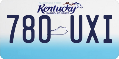KY license plate 780UXI