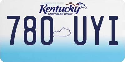 KY license plate 780UYI