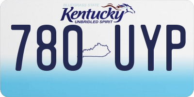 KY license plate 780UYP