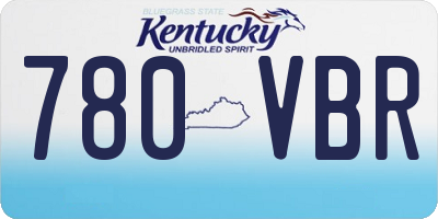 KY license plate 780VBR