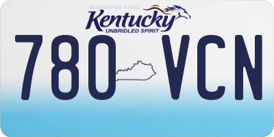 KY license plate 780VCN