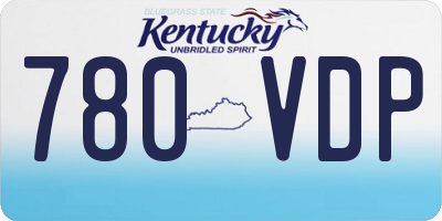KY license plate 780VDP