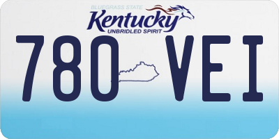 KY license plate 780VEI
