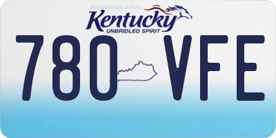 KY license plate 780VFE