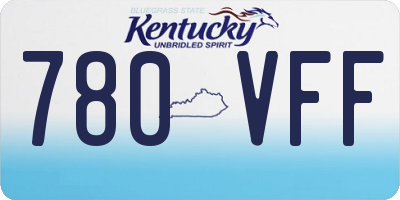 KY license plate 780VFF