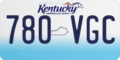 KY license plate 780VGC
