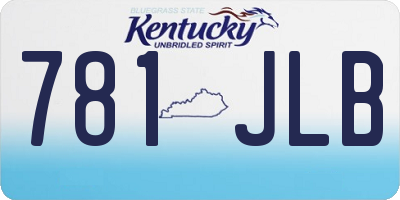 KY license plate 781JLB