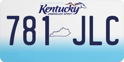 KY license plate 781JLC