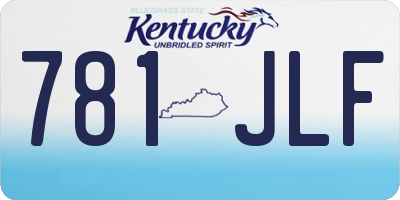 KY license plate 781JLF