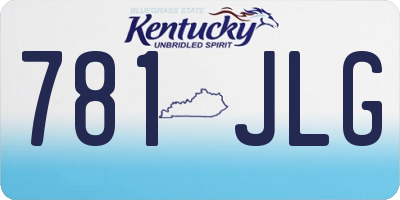 KY license plate 781JLG