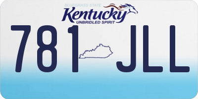 KY license plate 781JLL