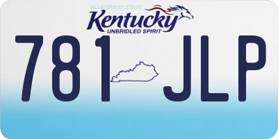 KY license plate 781JLP