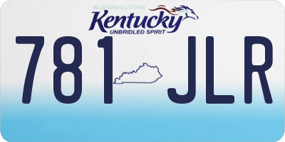 KY license plate 781JLR