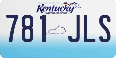 KY license plate 781JLS