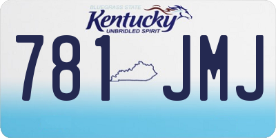 KY license plate 781JMJ
