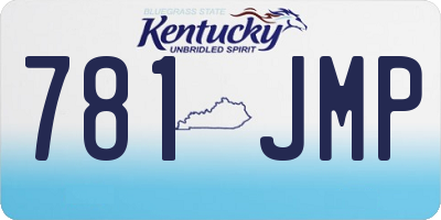 KY license plate 781JMP