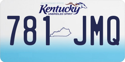 KY license plate 781JMQ