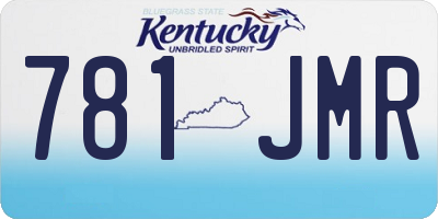KY license plate 781JMR