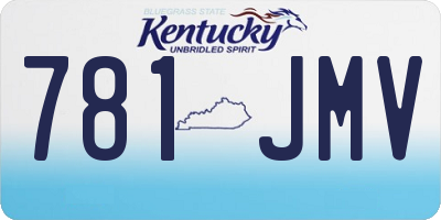 KY license plate 781JMV