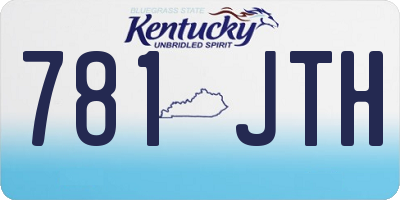 KY license plate 781JTH