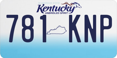 KY license plate 781KNP