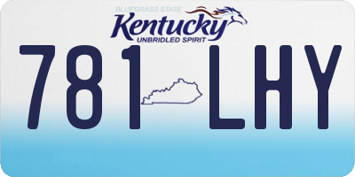KY license plate 781LHY