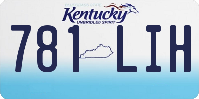 KY license plate 781LIH