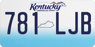 KY license plate 781LJB