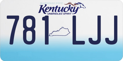 KY license plate 781LJJ