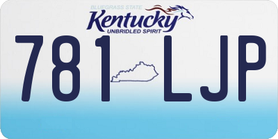 KY license plate 781LJP