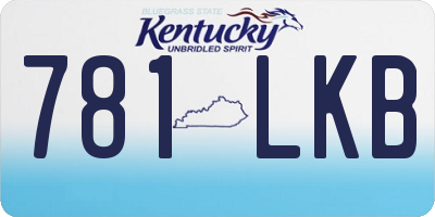 KY license plate 781LKB