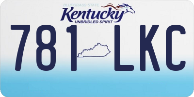 KY license plate 781LKC