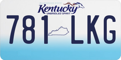KY license plate 781LKG