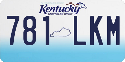 KY license plate 781LKM