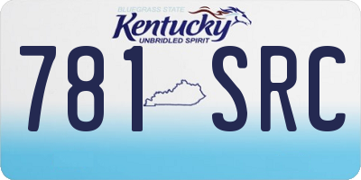 KY license plate 781SRC