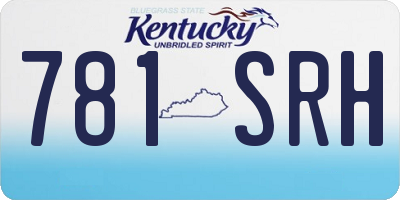KY license plate 781SRH