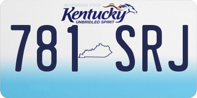 KY license plate 781SRJ