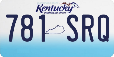 KY license plate 781SRQ