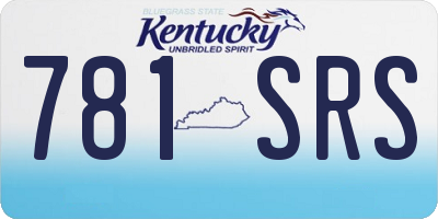 KY license plate 781SRS