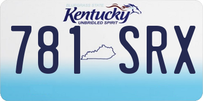 KY license plate 781SRX