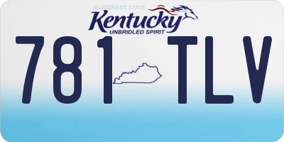KY license plate 781TLV