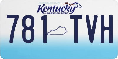 KY license plate 781TVH