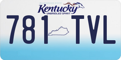 KY license plate 781TVL