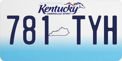 KY license plate 781TYH