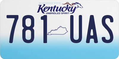 KY license plate 781UAS