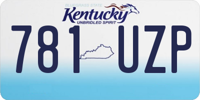 KY license plate 781UZP